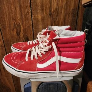 Red Hi top Van's